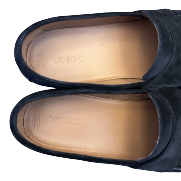 Vince Men's Black Suede Slip On Loafers - Picture 7 of 11